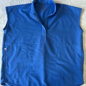 Figs Rafaela Scrub Top Royal Blue